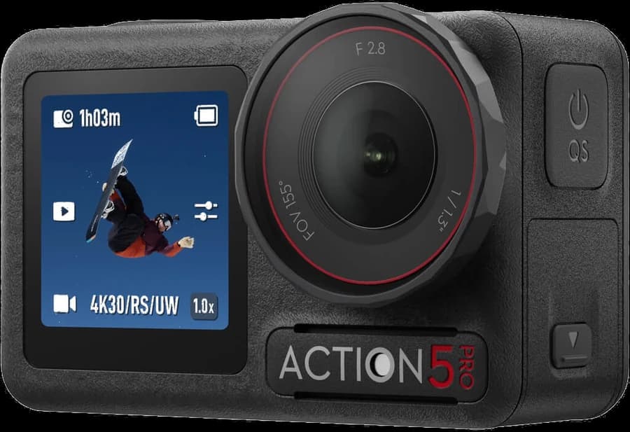 DJI Osmo Action 5 Pro, side view